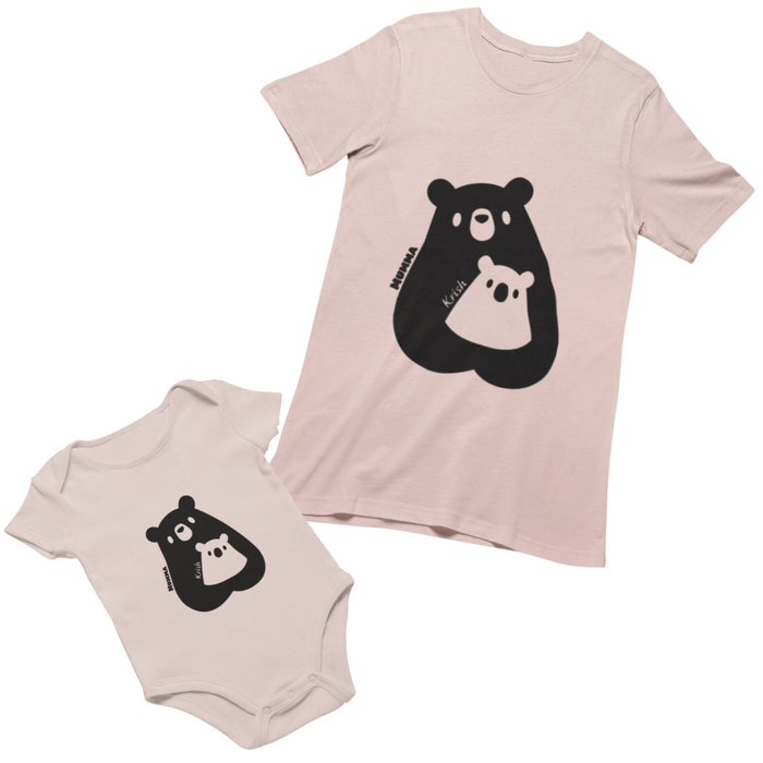 Personalised Pandas Set (Tee / Bodysuit)