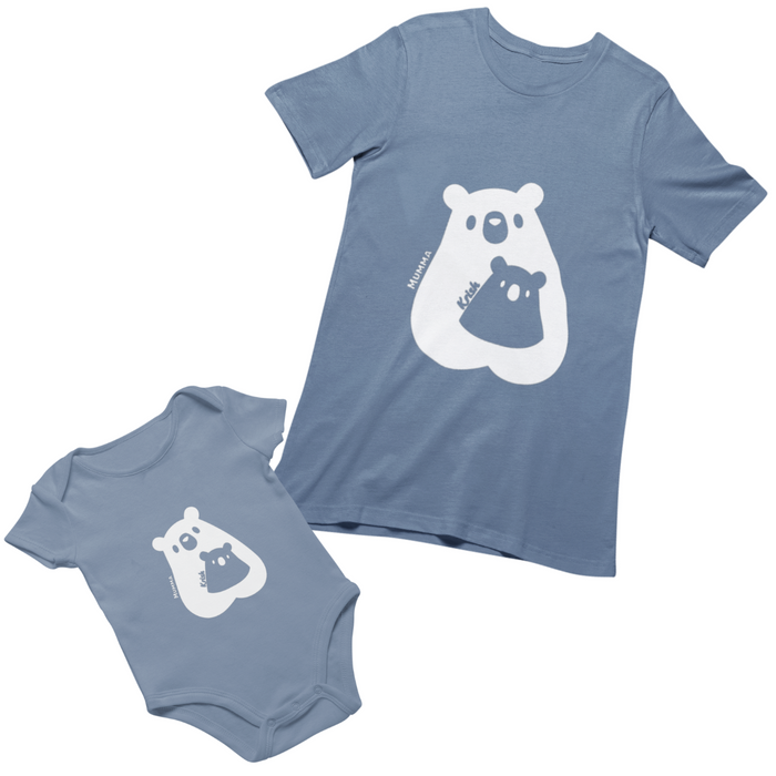 Personalised Pandas Set (Tee / Bodysuit)