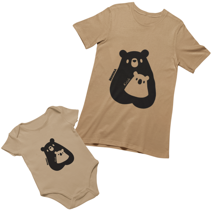 Personalised Pandas Set (Tee / Bodysuit)