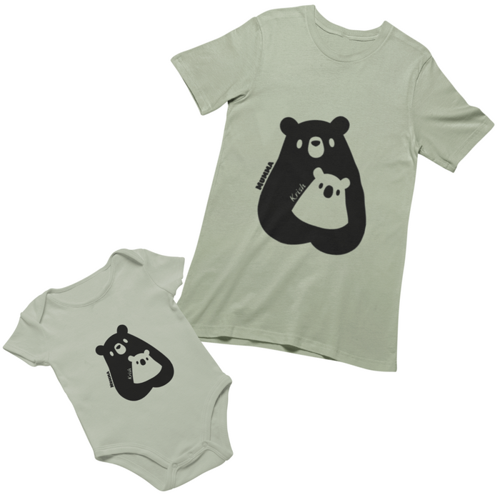 Personalised Pandas Set (Tee / Bodysuit)