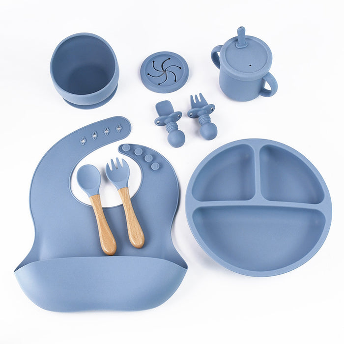 8 Piece Silicone Children's Tableware Set