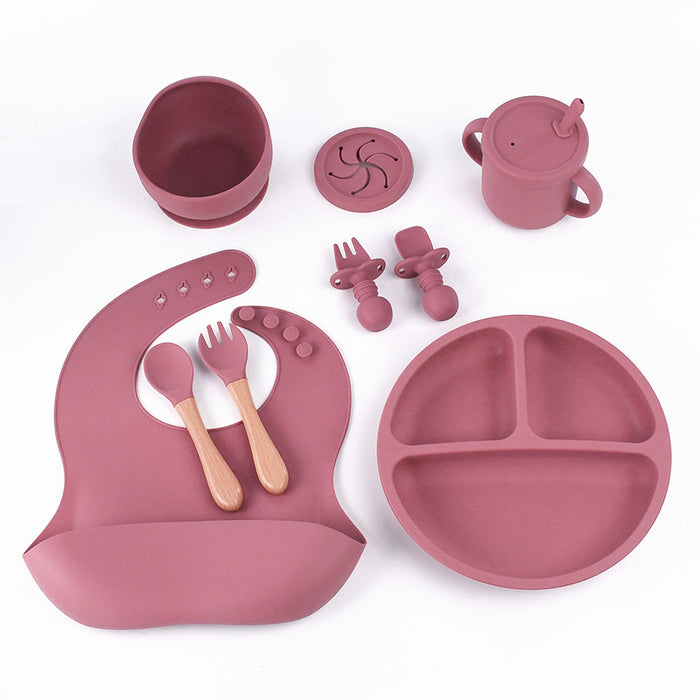 8 Piece Silicone Children's Tableware Set