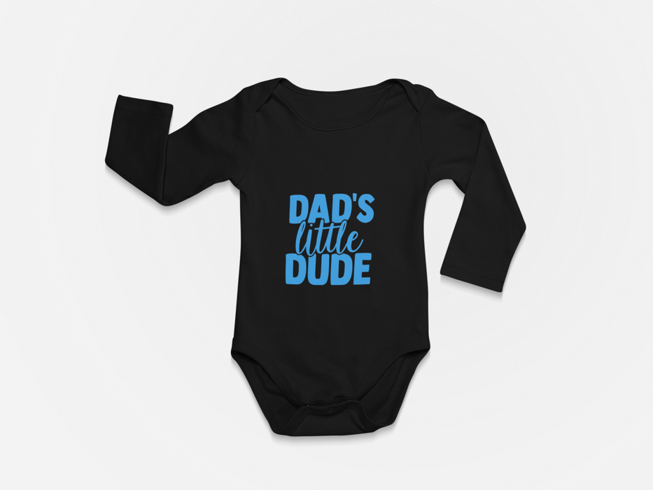 "Dad's Little Dude" Long Sleeve Bodysuit