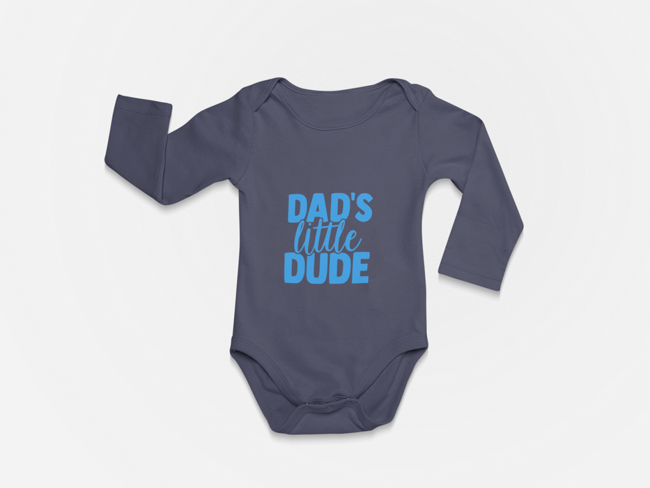 "Dad's Little Dude" Long Sleeve Bodysuit