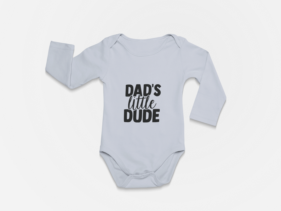 "Dad's Little Dude" Long Sleeve Bodysuit