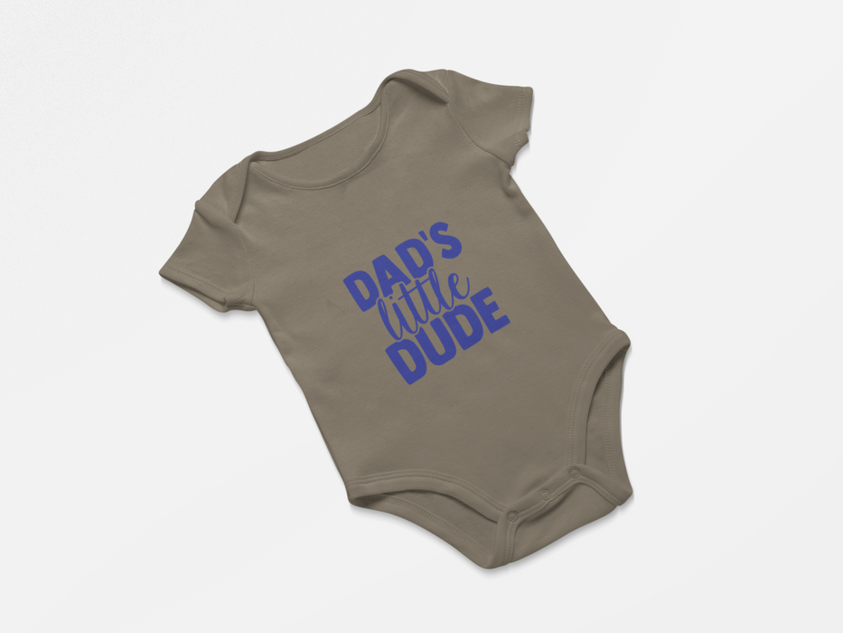 "Dad's Little Dude" Short Sleeve Bodysuit
