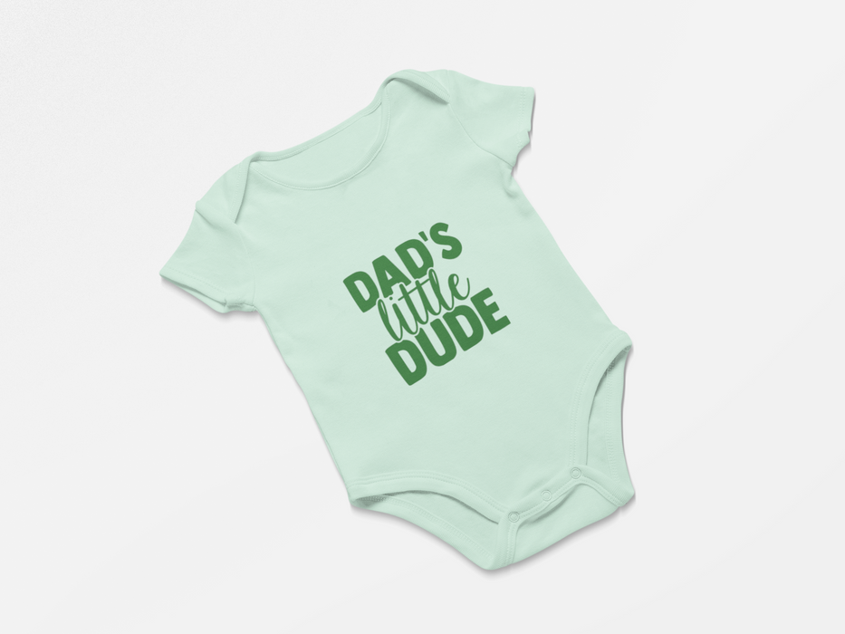 "Dad's Little Dude" Short Sleeve Bodysuit