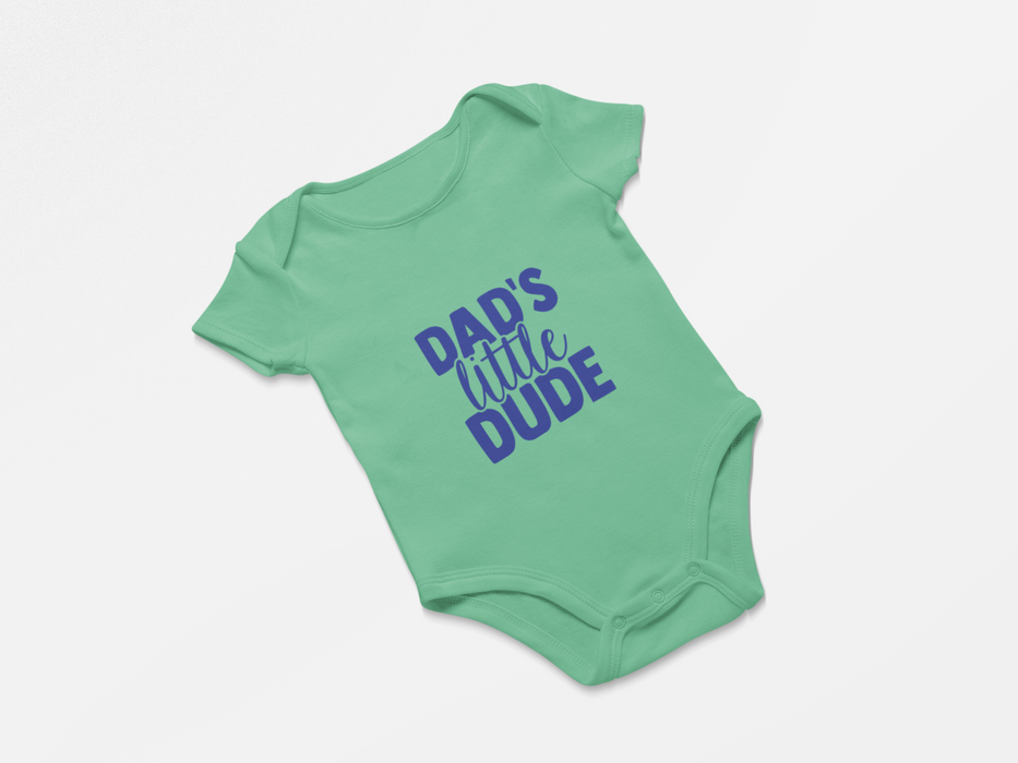 "Dad's Little Dude" Short Sleeve Bodysuit
