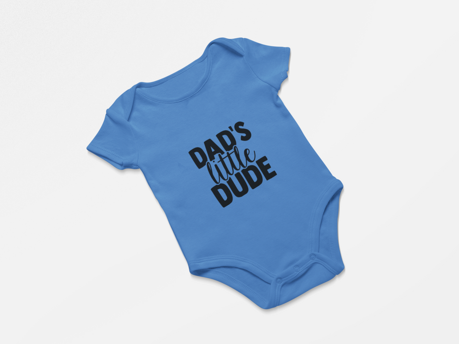 "Dad's Little Dude" Short Sleeve Bodysuit